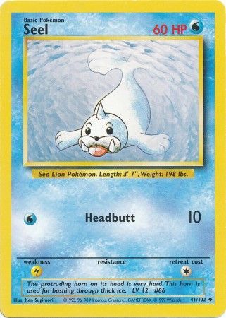 Seel (41/102) [Base Set Unlimited] | Exor Games Dartmouth