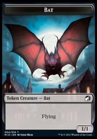 Bat Token [Innistrad: Midnight Hunt Tokens] | Exor Games Dartmouth