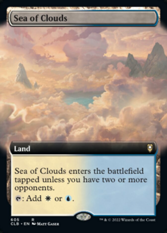 Sea of Clouds (Extended Art) [Commander Legends: Battle for Baldur's Gate] | Exor Games Dartmouth