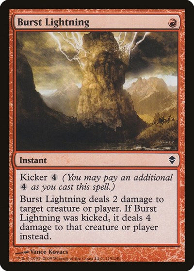 Burst Lightning [Zendikar] | Exor Games Dartmouth