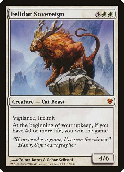 Felidar Sovereign [Zendikar] | Exor Games Dartmouth