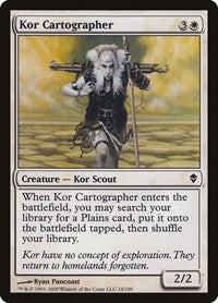 Kor Cartographer [Zendikar] | Exor Games Dartmouth