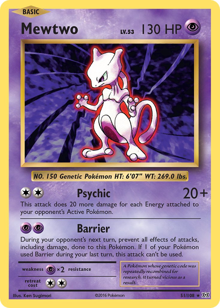 Mewtwo (51/108) (Theme Deck Exclusive) [XY: Evolutions] | Exor Games Dartmouth