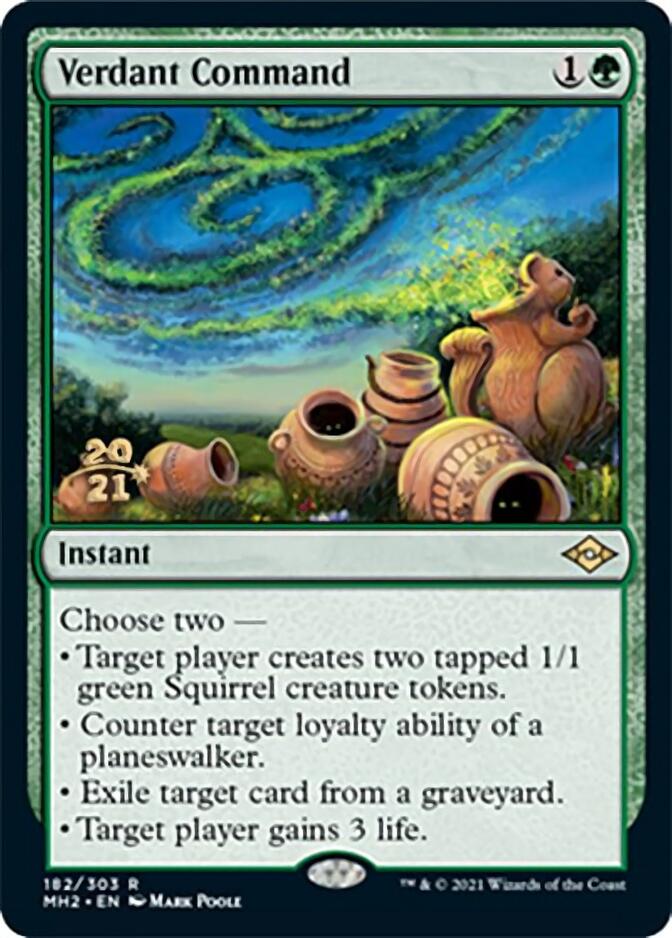 Verdant Command [Modern Horizons 2 Prerelease Promos] | Exor Games Dartmouth