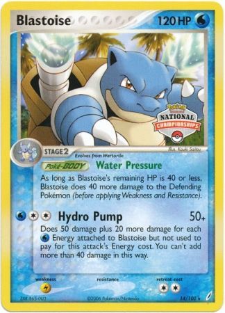 Blastoise (14/100) (National Championship Promo) [EX: Crystal Guardians] | Exor Games Dartmouth