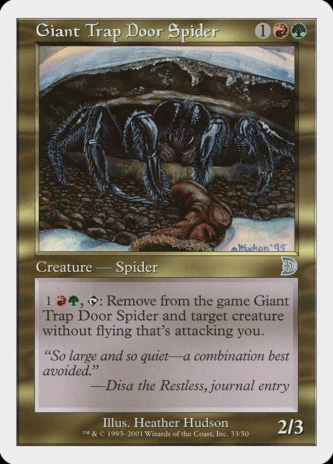 Giant Trap Door Spider [Deckmasters] | Exor Games Dartmouth