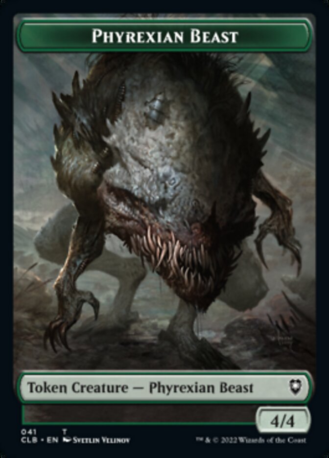 Phyrexian Beast // Wurm Double-sided Token [Commander Legends: Battle for Baldur's Gate Tokens] | Exor Games Dartmouth