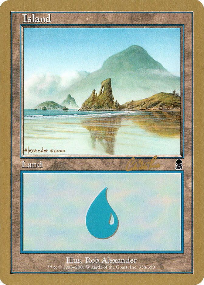 Island (cr338) (Carlos Romao) [World Championship Decks 2002] | Exor Games Dartmouth