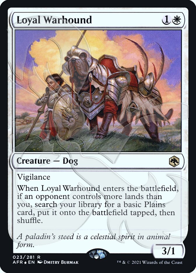 Loyal Warhound (Ampersand Promo) [Dungeons & Dragons: Adventures in the Forgotten Realms Promos] | Exor Games Dartmouth