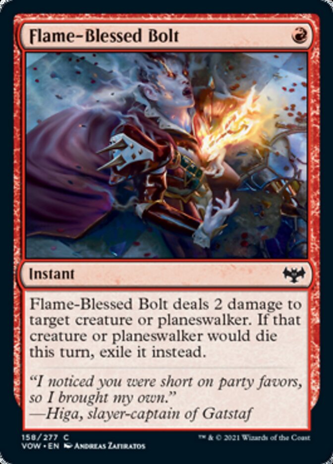 Flame-Blessed Bolt [Innistrad: Crimson Vow] | Exor Games Dartmouth