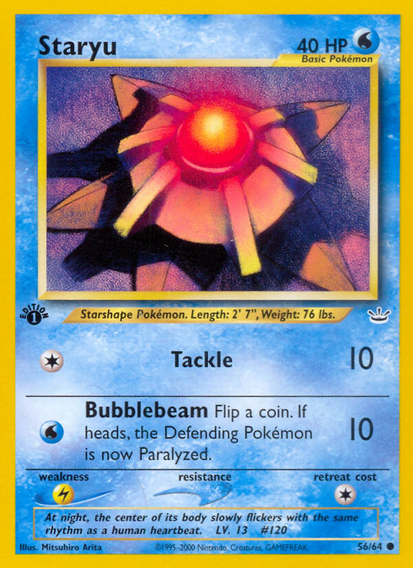 Staryu (56/64) [Neo Revelation 1st Edition] | Exor Games Dartmouth