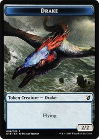 Drake // Human Double-sided Token [Commander 2019 Tokens] | Exor Games Dartmouth