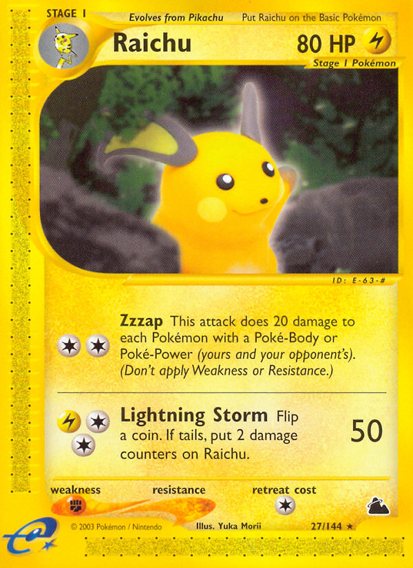 Raichu (27/144) [Skyridge] | Exor Games Dartmouth