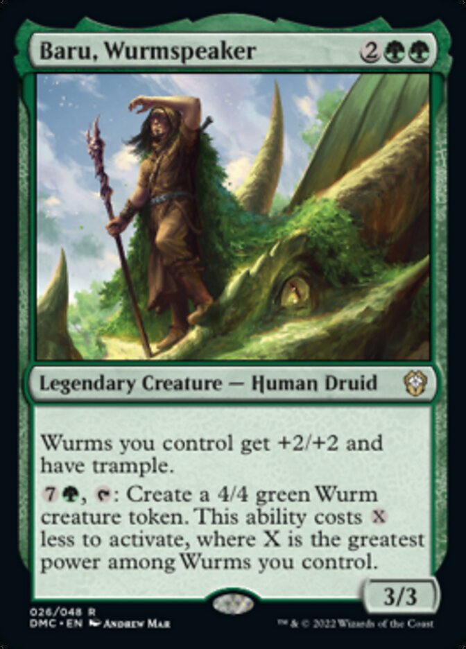 Baru, Wurmspeaker [Dominaria United Commander] | Exor Games Dartmouth