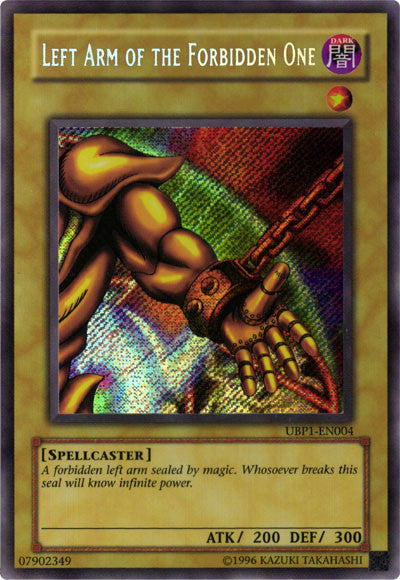 Left Arm of the Forbidden One [UBP1-EN004] Secret Rare | Exor Games Dartmouth