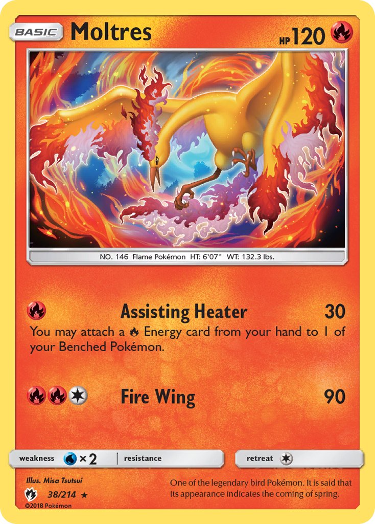 Moltres (38/214) (Let's Play, Eevee) Cracked Ice Holo) (Theme Deck Exclusive) [Sun & Moon: Lost Thunder] | Exor Games Dartmouth