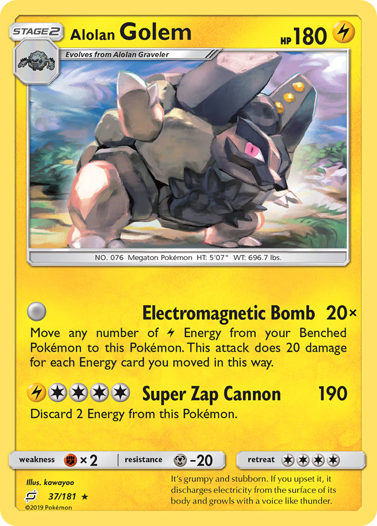 Alolan Golem (37/181) [Sun & Moon: Team Up] | Exor Games Dartmouth