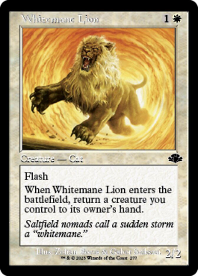 Whitemane Lion (Retro) [Dominaria Remastered] | Exor Games Dartmouth