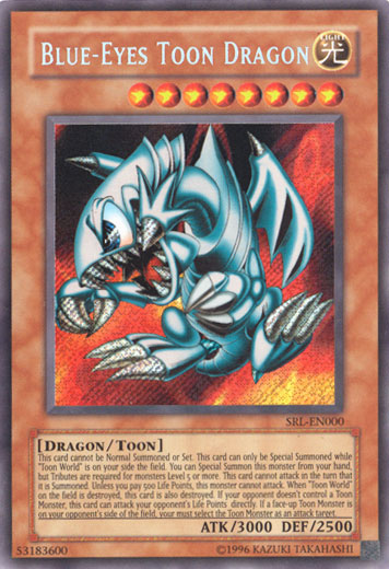 Blue-Eyes Toon Dragon [SRL-EN000] Secret Rare | Exor Games Dartmouth