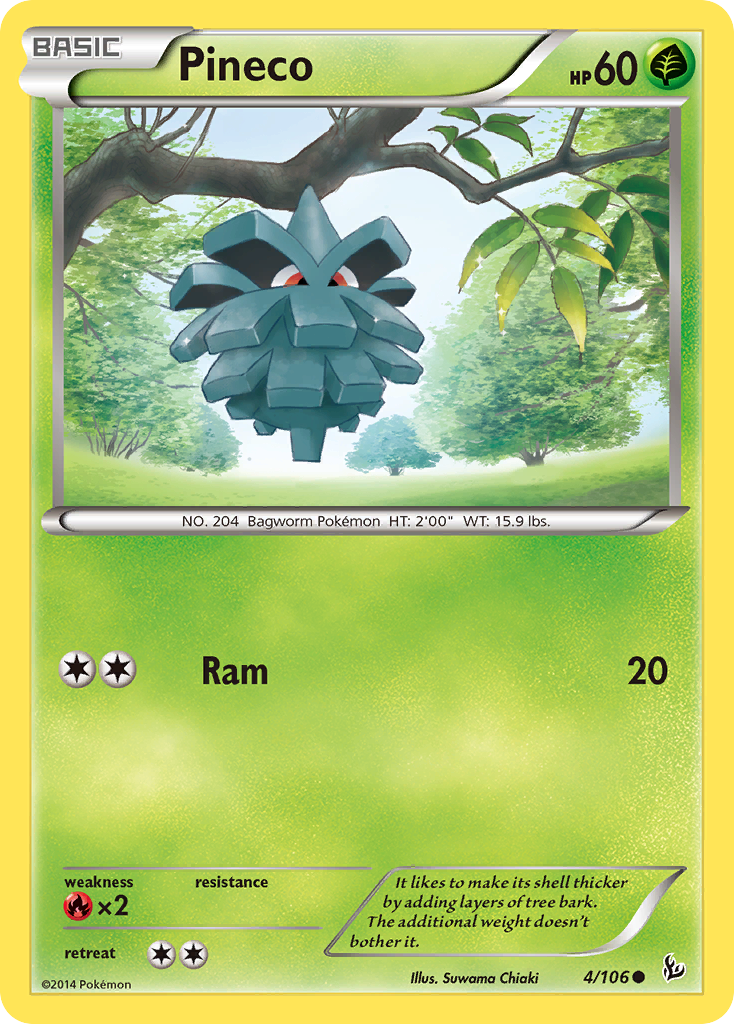 Pineco (4/106) [XY: Flashfire] | Exor Games Dartmouth