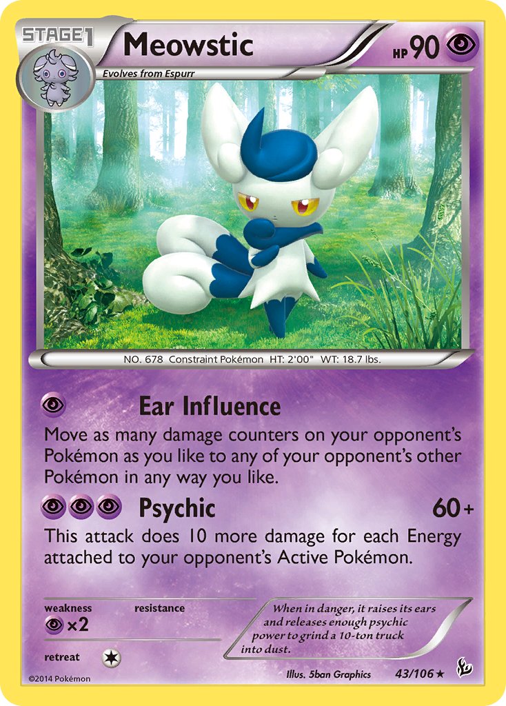 Meowstic (43/106) (Theme Deck Exclusive) [XY: Flashfire] | Exor Games Dartmouth