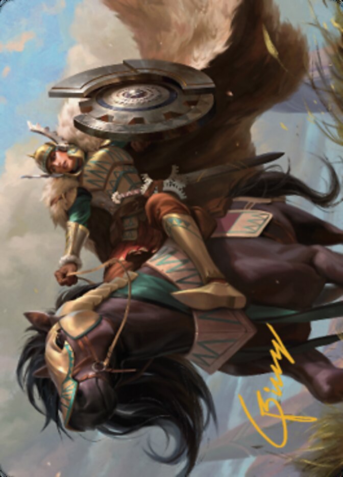 Knight of Dawn's Light Art Card (Gold-Stamped Signature) [Dominaria United Art Series] | Exor Games Dartmouth