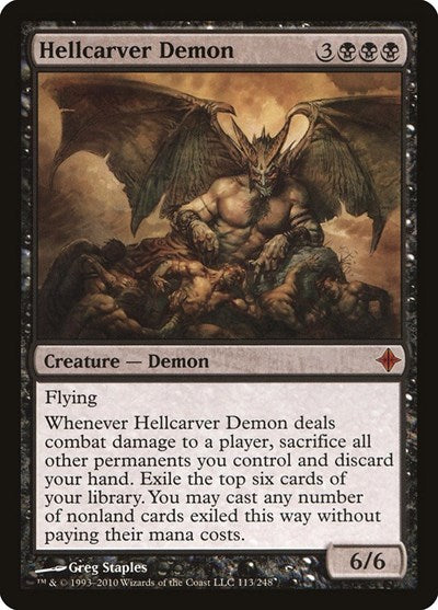 Hellcarver Demon [Rise of the Eldrazi] | Exor Games Dartmouth