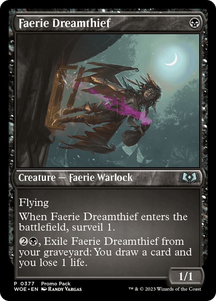 Faerie Dreamthief (Promo Pack) [Wilds of Eldraine Promos] | Exor Games Dartmouth