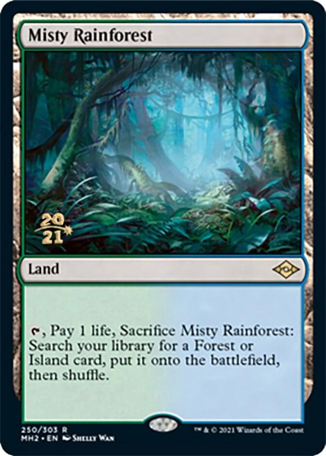 Misty Rainforest [Modern Horizons 2 Prerelease Promos] | Exor Games Dartmouth