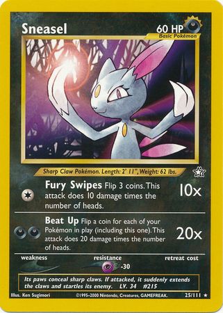 Sneasel (25/111) [Neo Genesis Unlimited] | Exor Games Dartmouth