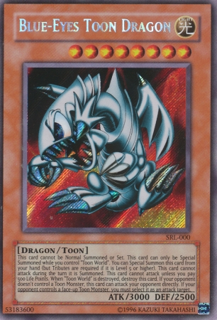 Blue-Eyes Toon Dragon [SRL-000] Secret Rare | Exor Games Dartmouth