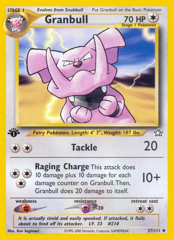 Granbull (37/111) [Neo Genesis 1st Edition] | Exor Games Dartmouth