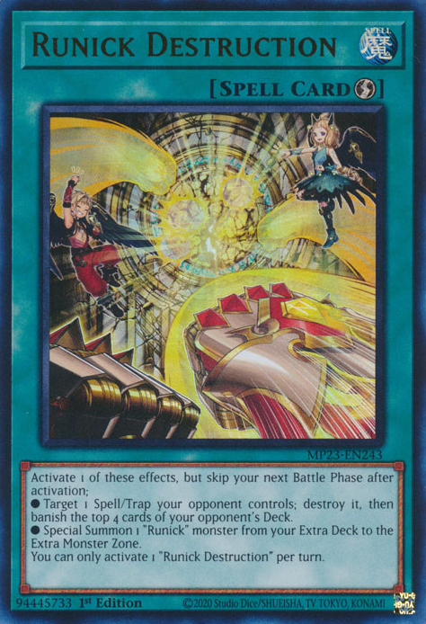 Runick Destruction [MP23-EN243] Ultra Rare | Exor Games Dartmouth