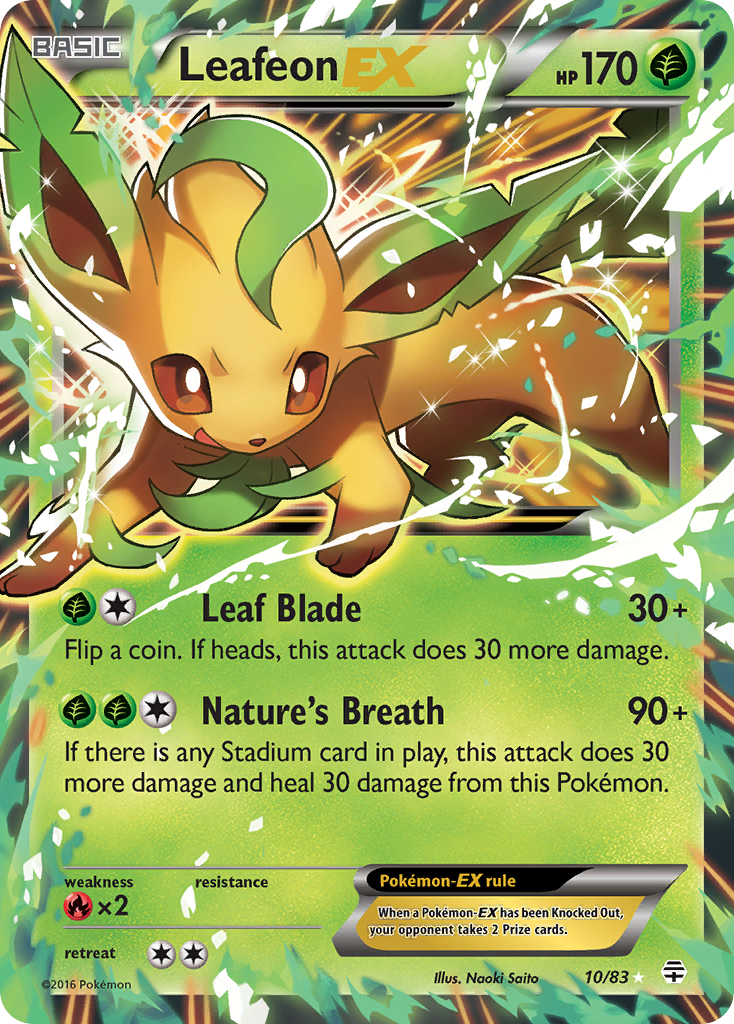 Leafeon EX (10/83) [XY: Generations] | Exor Games Dartmouth