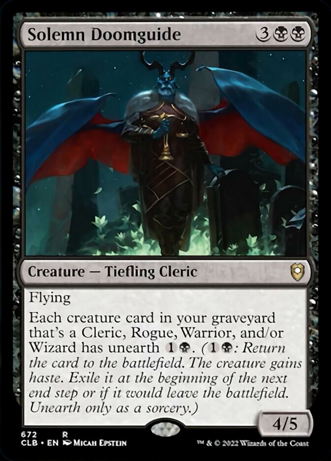 Solemn Doomguide [Commander Legends: Battle for Baldur's Gate] | Exor Games Dartmouth