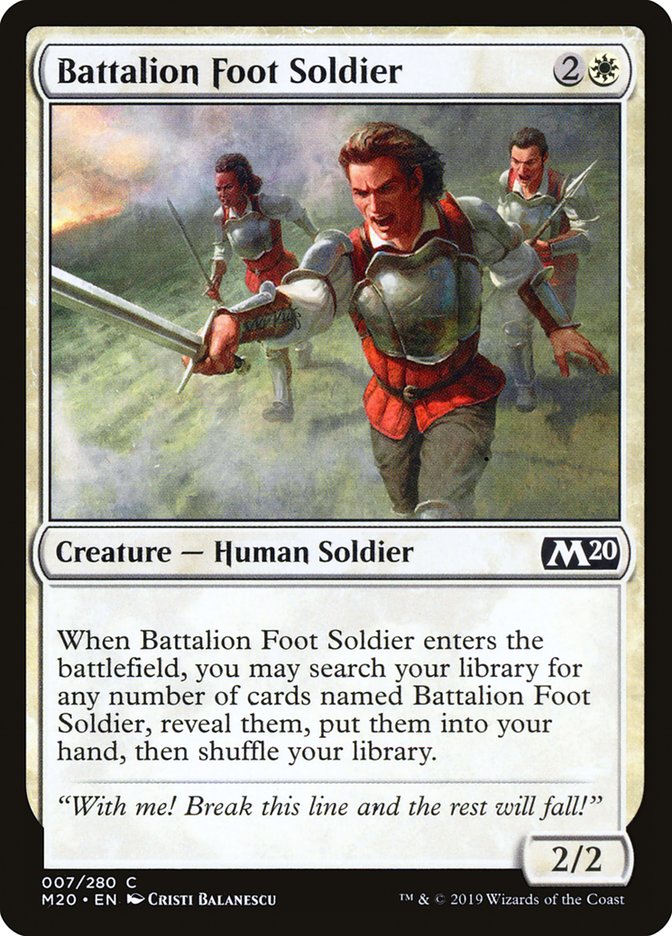 Battalion Foot Soldier [Core Set 2020] | Exor Games Dartmouth