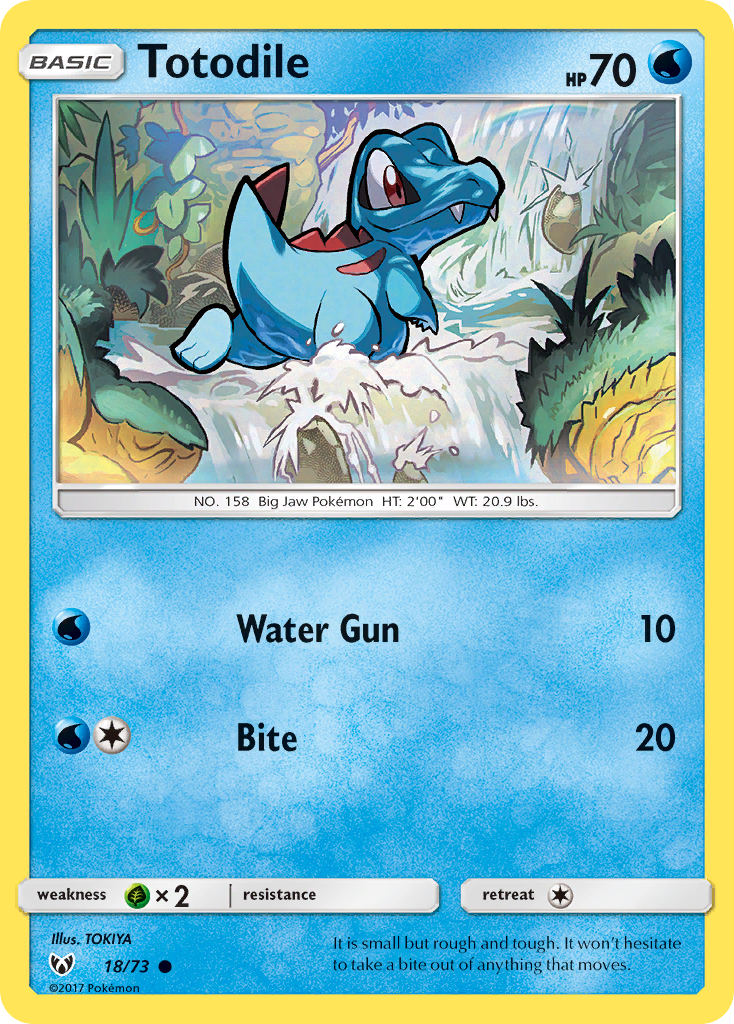 Totodile (18/73) [Sun & Moon: Shining Legends] | Exor Games Dartmouth