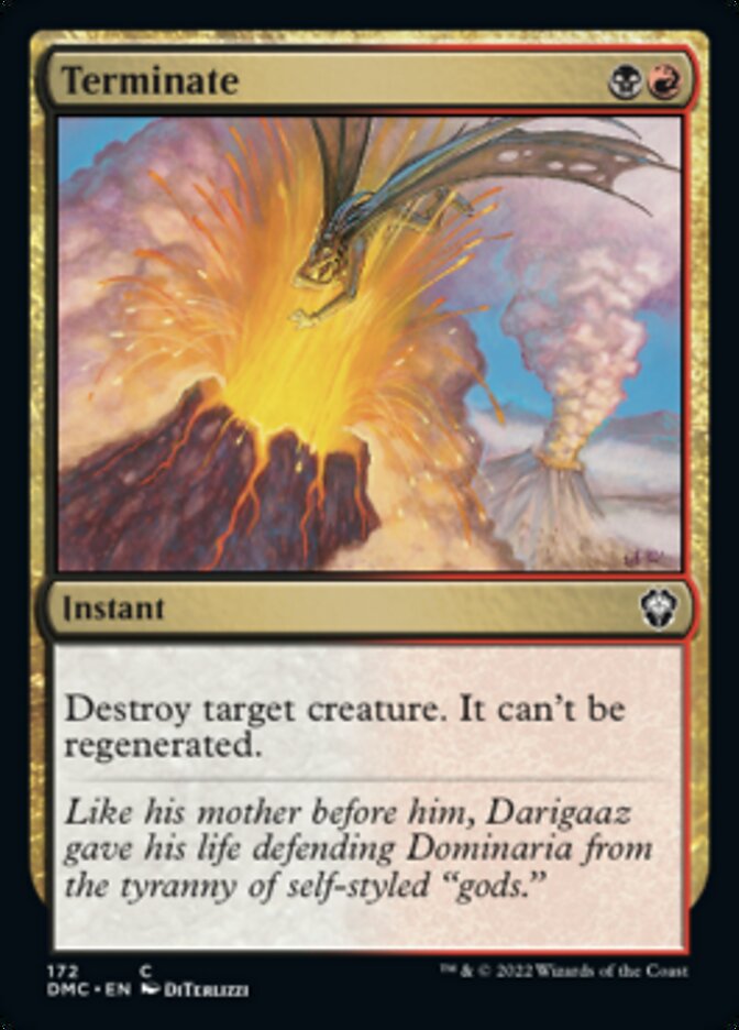 Terminate [Dominaria United Commander] | Exor Games Dartmouth