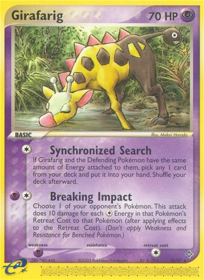 Girafarig (16/97) [EX: Dragon] | Exor Games Dartmouth