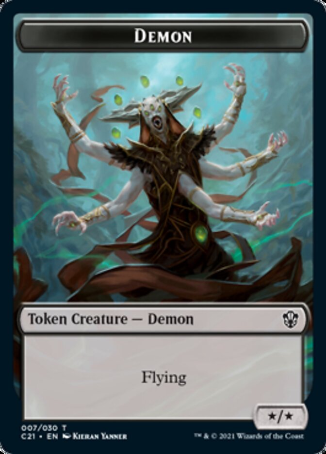 Demon // Fungus Beast Token [Commander 2021 Tokens] | Exor Games Dartmouth