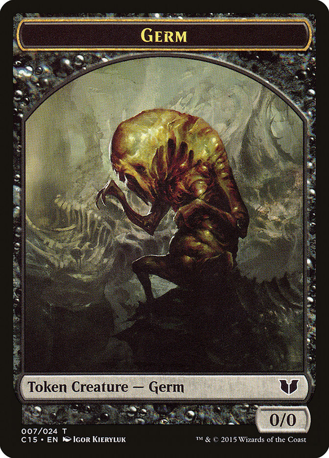 Frog Lizard // Germ Double-Sided Token [Commander 2015 Tokens] | Exor Games Dartmouth