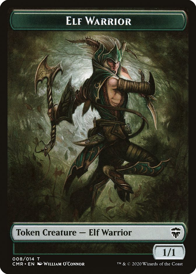 Copy (013) // Elf Warrior Token [Commander Legends Tokens] | Exor Games Dartmouth