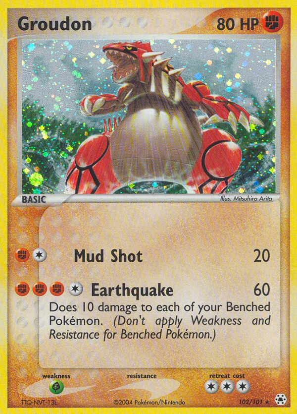 Groudon (102/101) [EX: Hidden Legends] | Exor Games Dartmouth