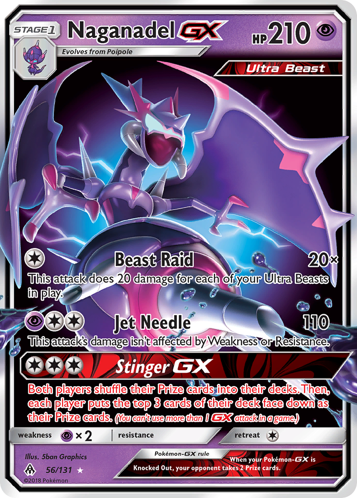 Naganadel GX (56/131) [Sun & Moon: Forbidden Light] | Exor Games Dartmouth