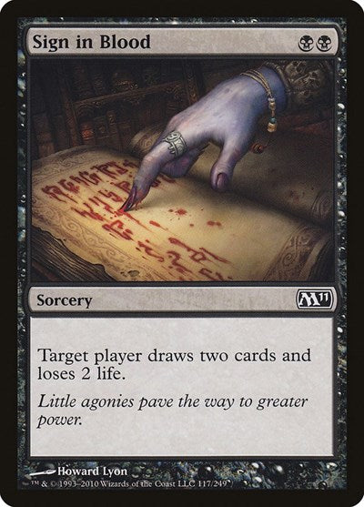 Sign in Blood [Magic 2011] | Exor Games Dartmouth