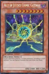 Ally of Justice Cosmic Gateway [HA02-EN022] Secret Rare | Exor Games Dartmouth