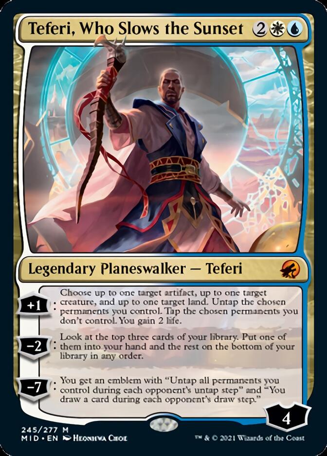 Teferi, Who Slows the Sunset [Innistrad: Midnight Hunt] | Exor Games Dartmouth