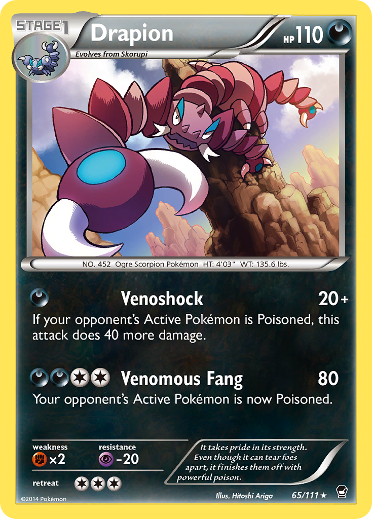 Drapion (65/111) [XY: Furious Fists] | Exor Games Dartmouth