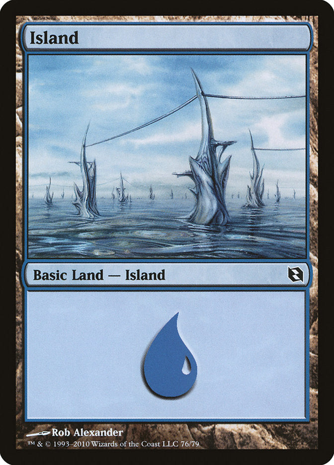 Island (76) [Duel Decks: Elspeth vs. Tezzeret] | Exor Games Dartmouth