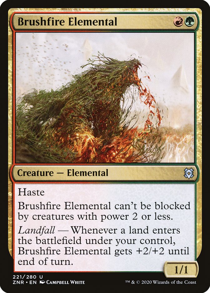 Brushfire Elemental [Zendikar Rising] | Exor Games Dartmouth